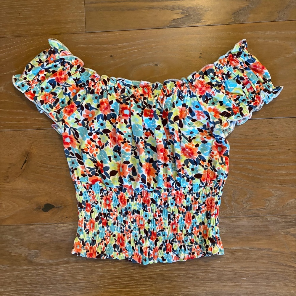 O’Neill Floral Off-The-Shoulder Top